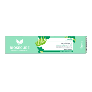 Dentifrice à l'aloe vera et menthe bio Bio Secure - tube de 75ml