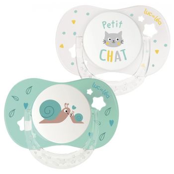 Sucette anatomique essentiel 6-18 mois Luc et Léa - lot de 2 sucettes