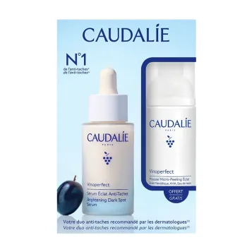 Vinoperfect coffret sérum anti-taches + mousse micro-peeling Caudalie - coffret de 2 produits