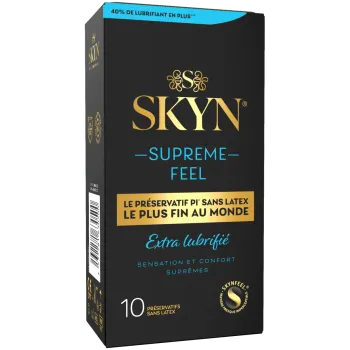 Skyn suprême feel extra lubrifié préservatifs Manix - 10 préservatifs sans latex     