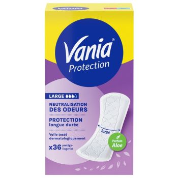 Protection large neutralisation des odeurs Vania - boite de 36 protège-lingeries 
