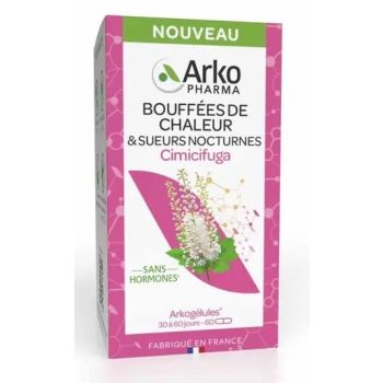 Arkogélules bouffées de chaleur Arkopharma - boîte de 60 gélules