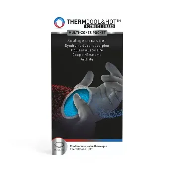 Thermocool&hot poche de billes multi-zones pocket Bausch lomb - poche de billes 11,5x7,5cm