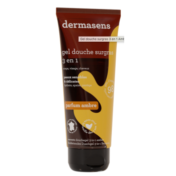Gel douche surgras parfum ambre Dermasens Marque Verte - tube de 200ml