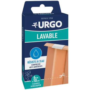 Bande lavable résistante à l'eau Urgo - 10 bandes à découper 10cm x 6cm