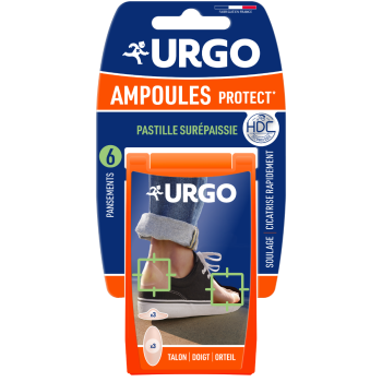 Ampoules protect pastille surépaissie Urgo - 6 pansements 