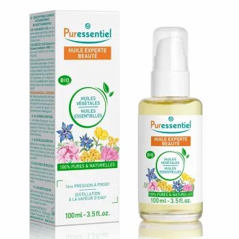 Huile experte beauté bio Puressentiel - flacon-pompe de 100ml