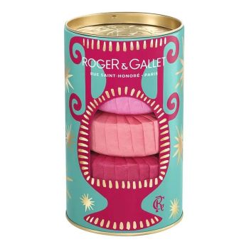 Coffret savons rose Roger & Gallet - coffret de 3 savons
