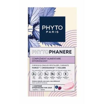 Phytophanère Force, croissance, volume Cheveux et ongles Phyto - boite de 30 comprimés effervescents