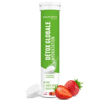 Détox globale hydratation Granions - tube de 20 comprimés effervescents