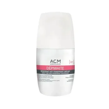 D&eacute;piwhite d&eacute;odorant anti-transpirant unifiant ACM - roll-on de 50ml
