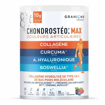 Chondrost&eacute;o+ Max douleurs articulaires go&ucirc;t des fruits des bois Granions - pot de 225g