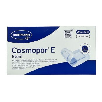 Cosmopor E Steril Pansement absorbant adhésif Hartmann - boite de 10 pansements (20x10cm)