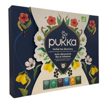 Coffret écrin découverte thé et infusion bio Pukka - coffret de 30 sachets