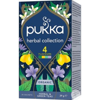Collection de plantes 4 vari&eacute;t&eacute;s Pukka - une boite de 20 sachets