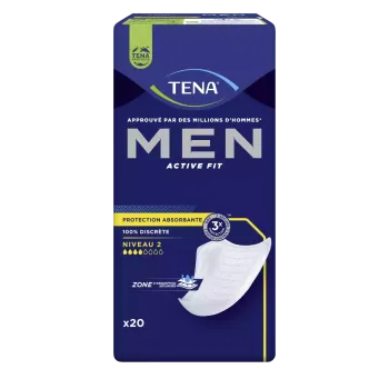 Protection absorbante pour hommes niveau 2 Tena - 20 serviettes