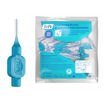 Brossettes interdentaires originales bleu taille 3 (0.6 mm) TePe - 20 brossettes