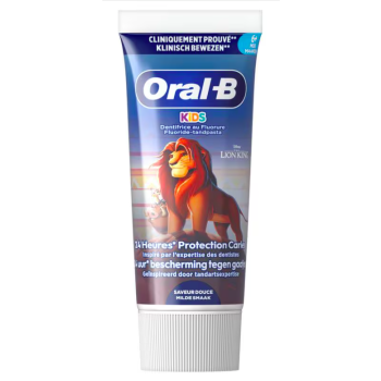 Dentifrice kids protection caries Roi Lion dès 6 mois Oral-B - tube de 60ml