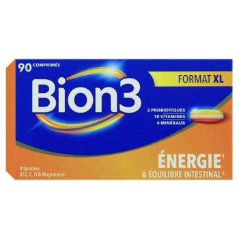 Bion3 énergie et équilibre intestinal - boite de 90 comprimés