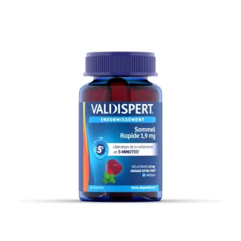 Sommeil rapide 1,9 mg Valdispert - pot de 30 gommes