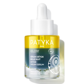 Glow sérum détox belle nuit Patyka - flacon-pipette de 30ml