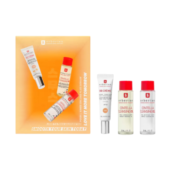 Smooth your skin today BB cr&egrave;me x Centella cleansing duo dor&eacute; Erborian - coffret de 3 produits 