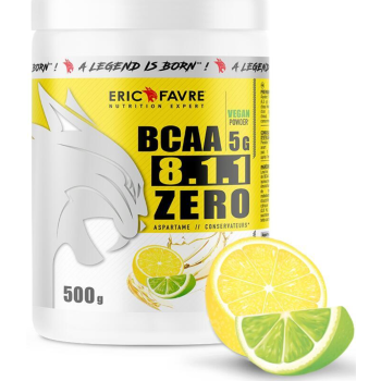 BCAA 8.1.1 zero saveur duo de citrons Eric Favre - pot de 500g