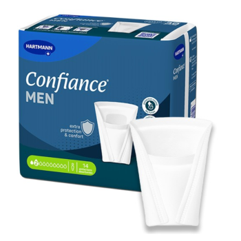 Confiance Men protections anatomiques 2 gouttes Hartmann - sachet de 14 protections absorbantes