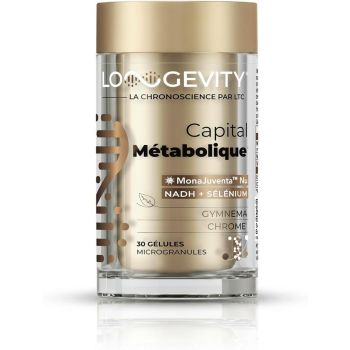 Longevity capital m&eacute;tabolique Les 3 Ch&ecirc;nes - pot de 30 g&eacute;lules 