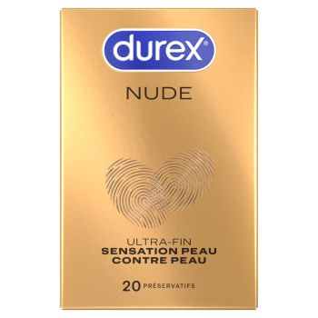 Préservatifs Nude Durex - boîte de 20 préservatifs