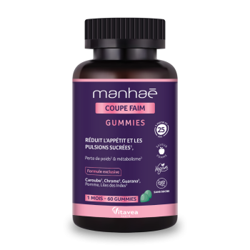 Manhaé Coupe-faim Vitavea - pot de 60 gummies