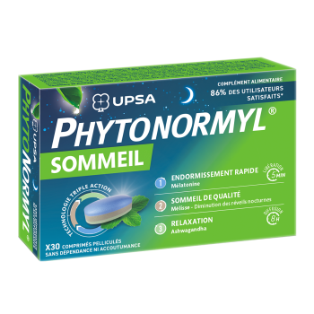 Phytonormyl Sommeil UPSA - boîte de 30 comprimés