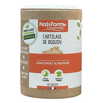 Cartilage de requin Nat&Form - pot de 60 g&eacute;lules