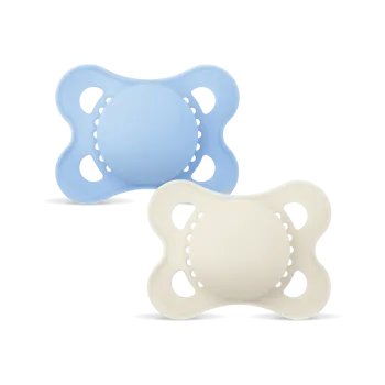 Sucette original silicone 2-6 mois Mam - boite de 2 sucettes - bleu