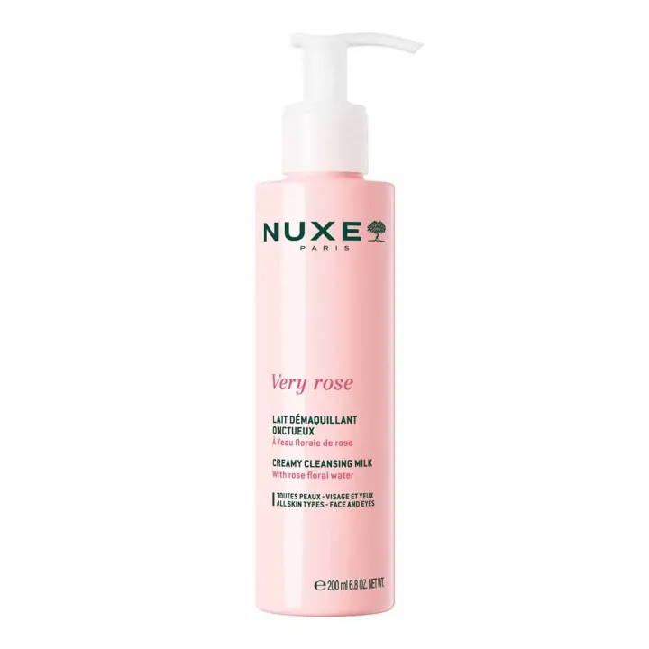 Very Rose Lait démaquillant onctueux Nuxe - flacon-pompe de 200ml