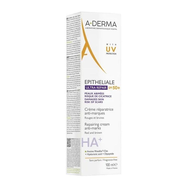 Epitheliale Ultra repaire HA+ crème réparatrice anti-marques SPF50+ A-Derma