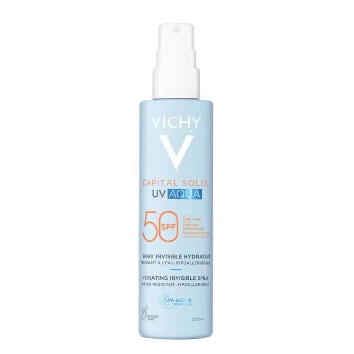 Capital Soleil UV aqua spray invisible hydratant SPF50 Vichy - spray de 200ml