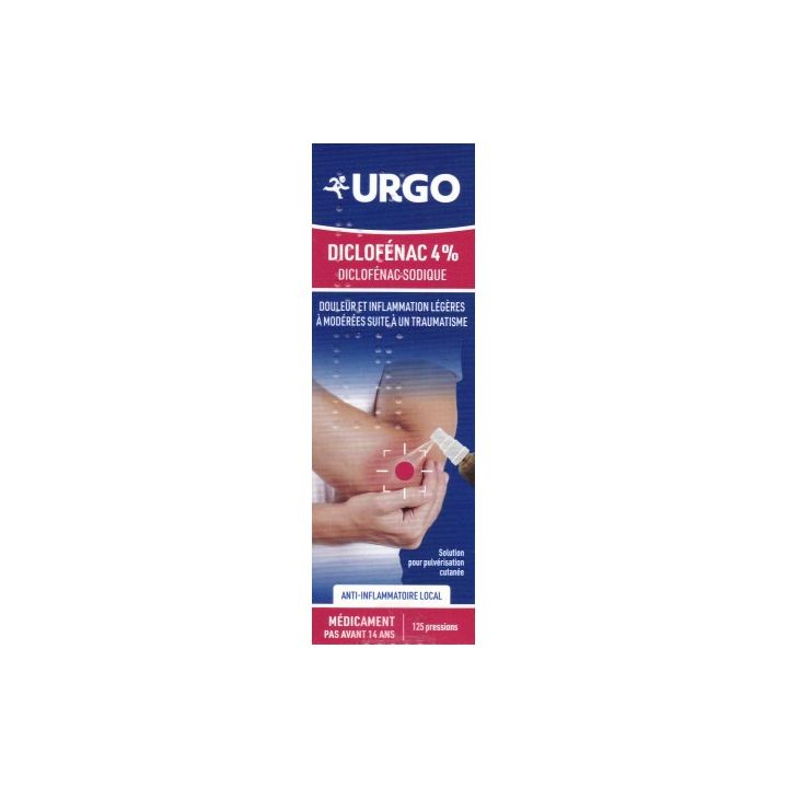 Diclofénac 4% anti-inflammatoire local Urgo - flacon de 25g (25ml)