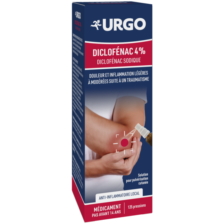 Diclofénac 4% anti-inflammatoire local Urgo - flacon de 25g (25ml)