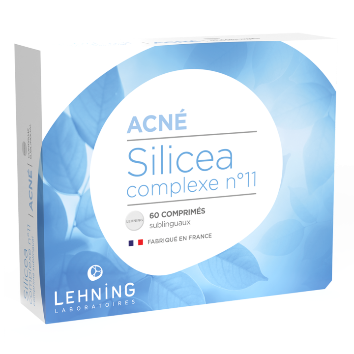 Silicea complexe n°11 acné Lehning - boite de 60 comprimés 