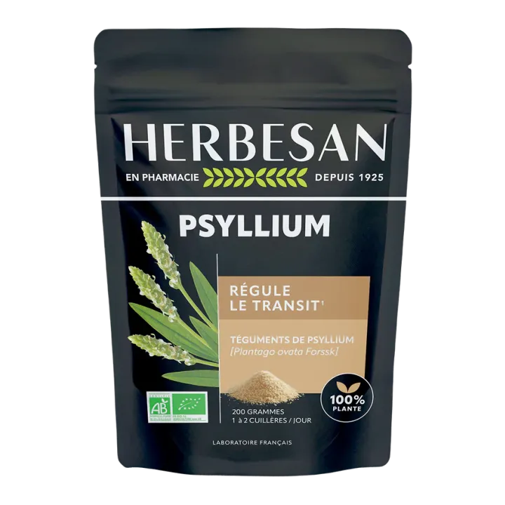 Psyllium bio Transit Intestinal Herbesan - sachet de 200g