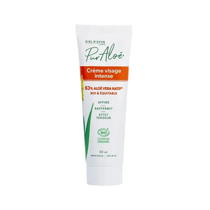Crème visage intense PurAloé - tube de 50ml
