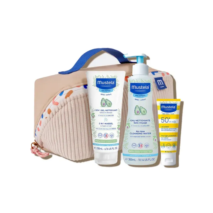 Vanity vacances bébé Mustela - trousse de 3 produits 