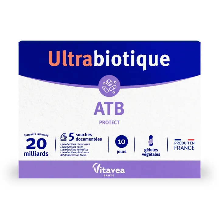 Ultrabiotique ATB protect Vitavea - boite de 10 gélules 