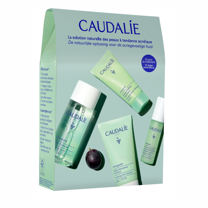 Vinopure coffret routine anti-imperfections Caudalie - coffret de 4 produits