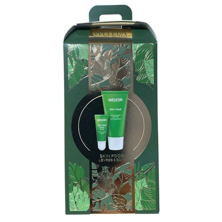 Coffret Skin Food lèvres et soin bio Weleda - coffret contenant 2 produits