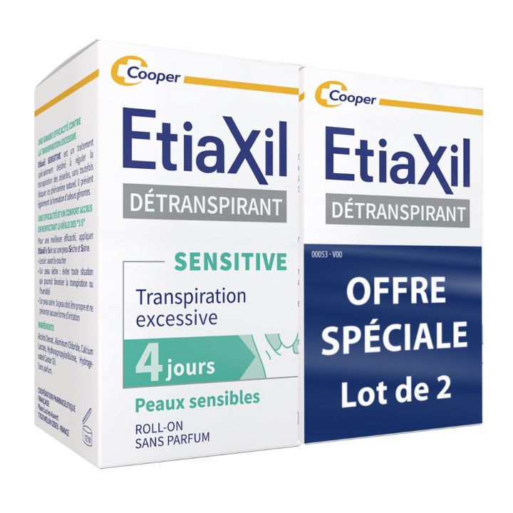 Etiaxil détranspirant aisselles peaux sensibles Cooper