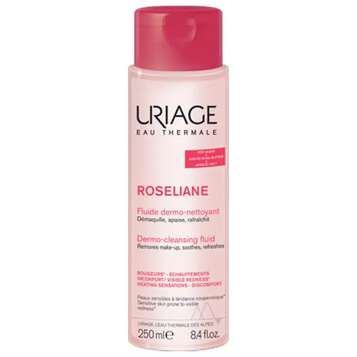 Roséliane Fluide dermo-nettoyant Uriage - flacon de 250ml