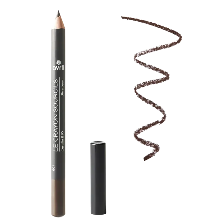 Crayon sourcils bio Avril - crayon de 3g - Ultra brun