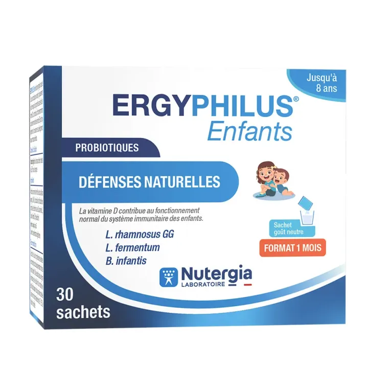 Ergyphilus enfants défenses naturelles Nutergia - boîte de 30 sachets